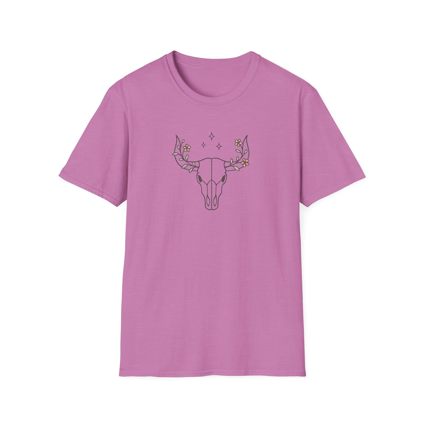 Floral deer skull T-Shirt