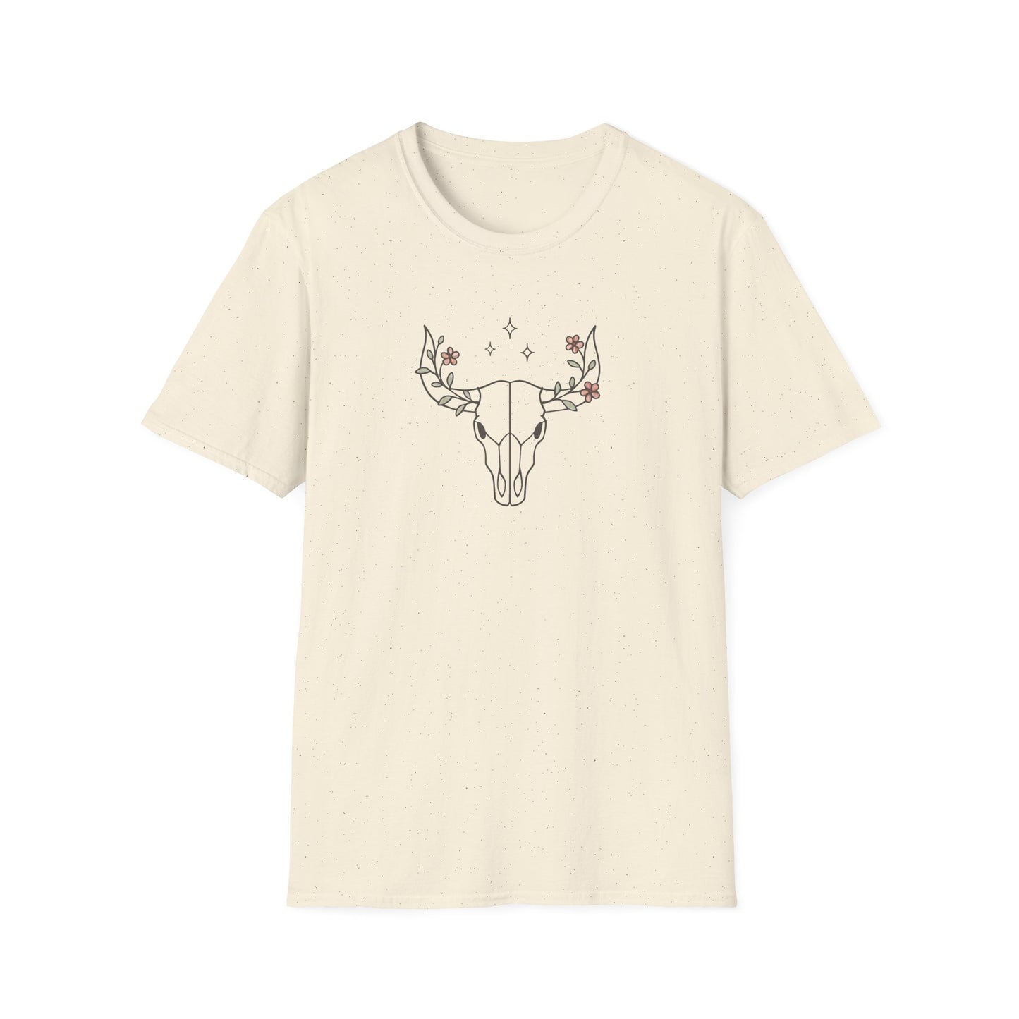 Floral deer skull T-Shirt