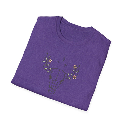 Floral deer skull T-Shirt