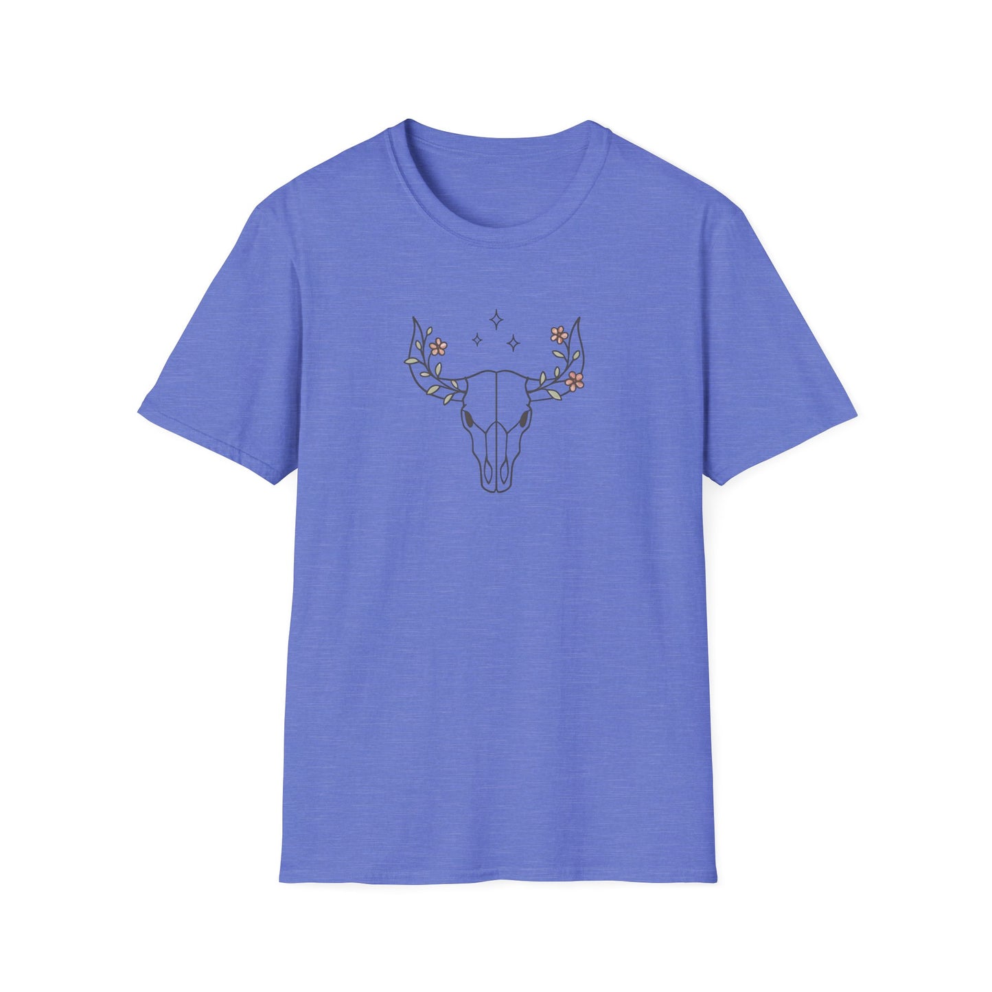 Floral deer skull T-Shirt