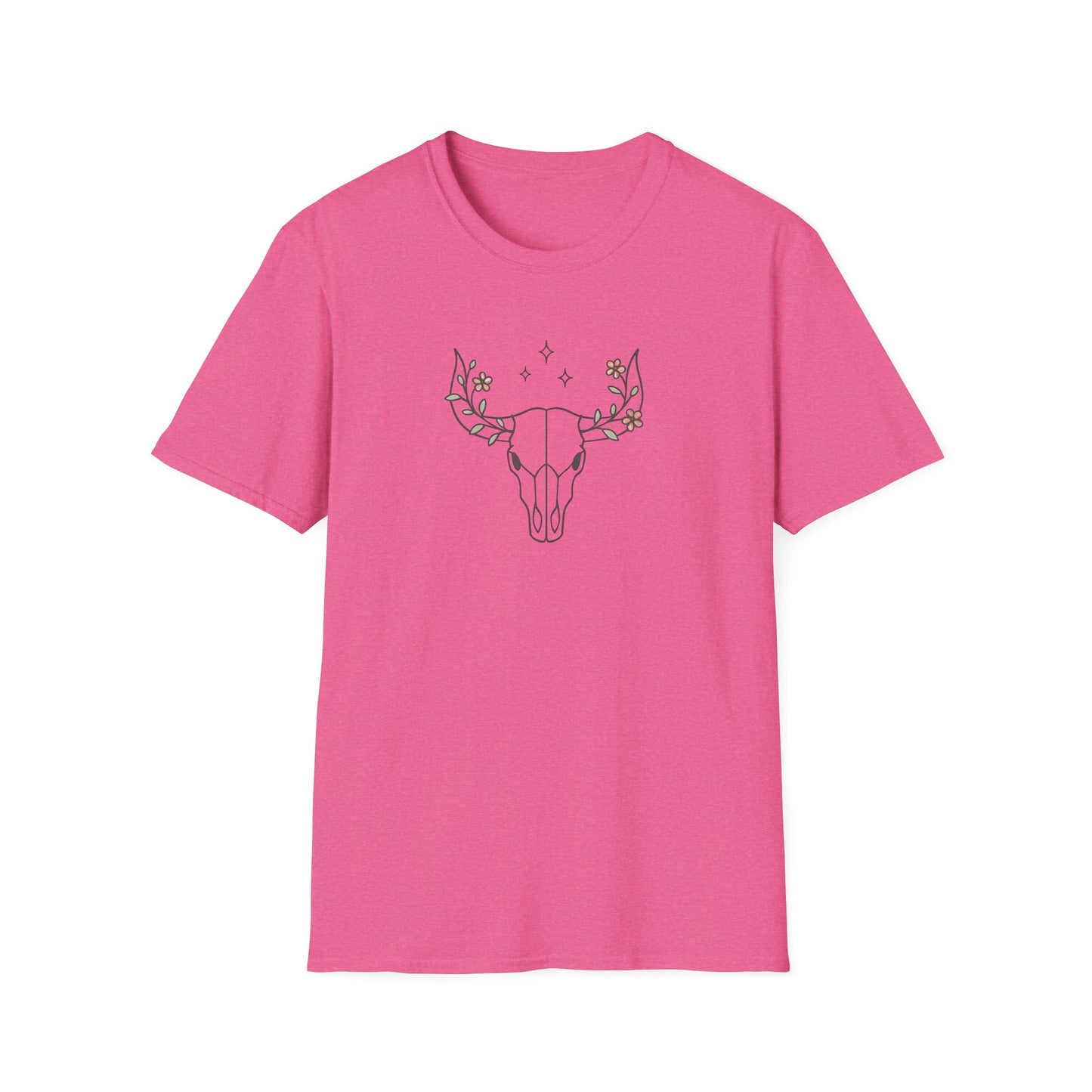 Floral deer skull T-Shirt
