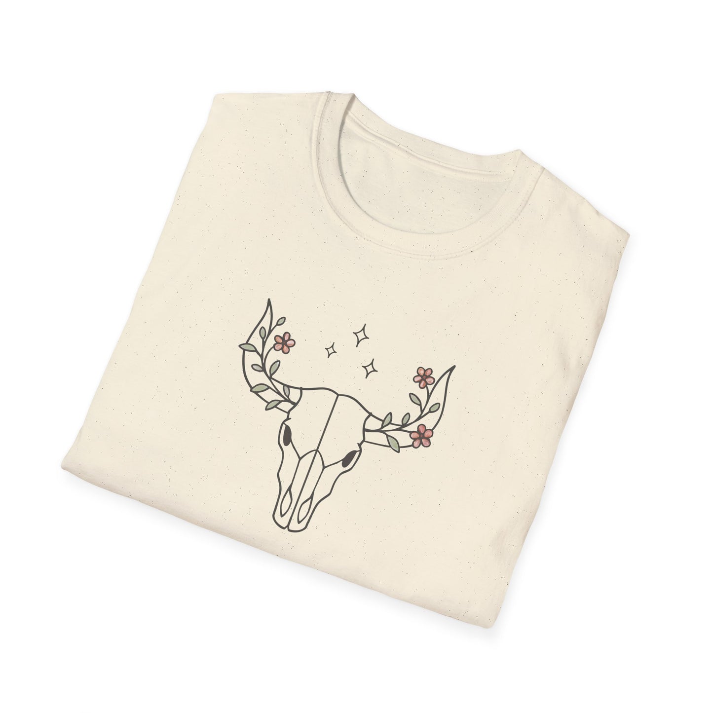 Floral deer skull T-Shirt